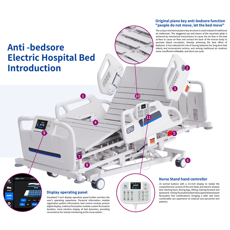 anti-bedsore electric hospital bed