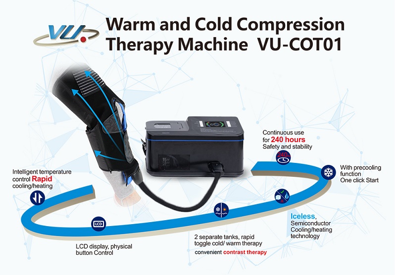 ¡No te pierdas esta revolucionaria máquina de terapia de compresión de frío y calor!